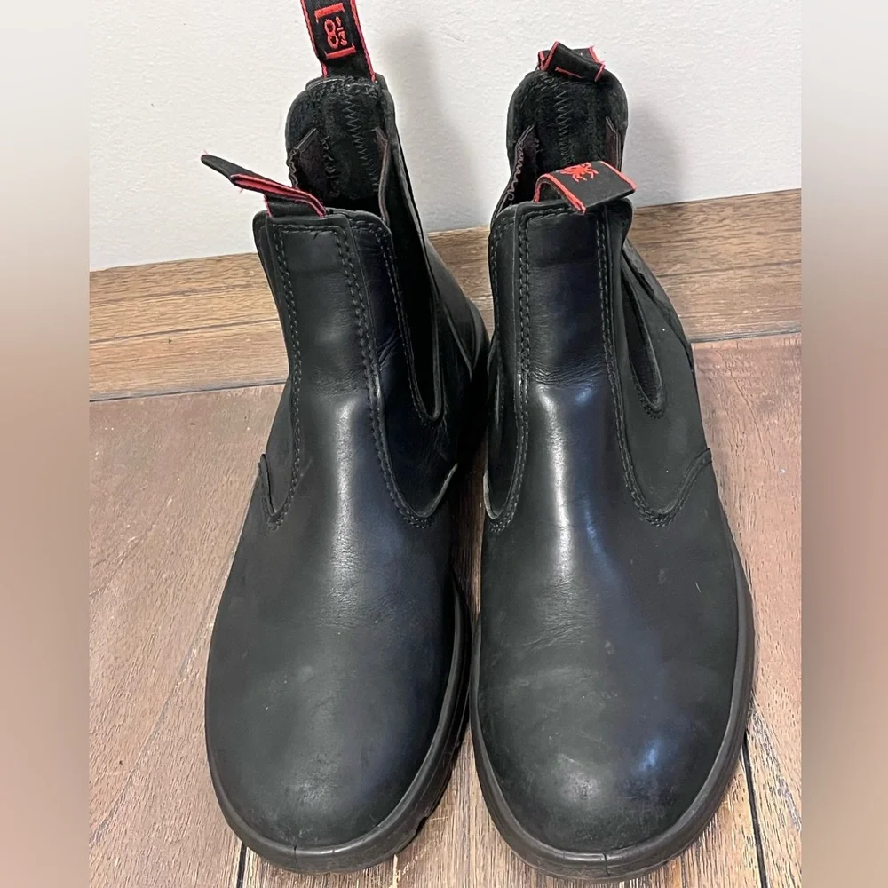 Redback Black Leather Chelsea Boots Mens US size 9.5 - Picture 5 of 12